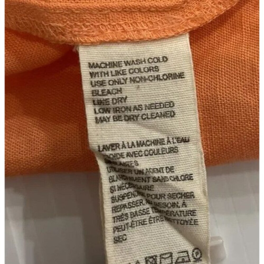 Free People Midi Dress Women Late Checkout Preppy Orange Vacay Boho Small New - Picture 11 of 12